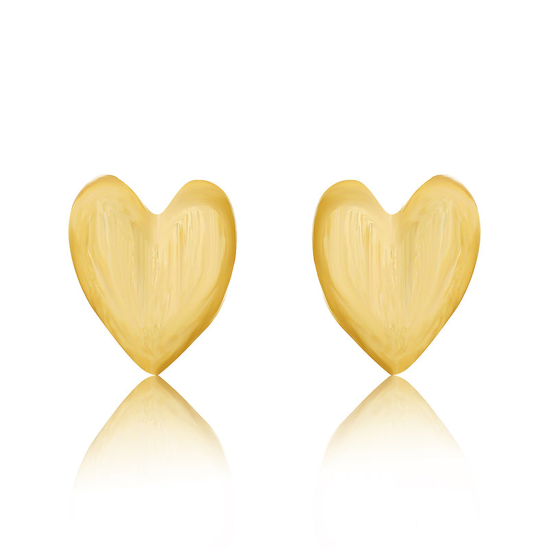 Golden Heart Kids Earrings