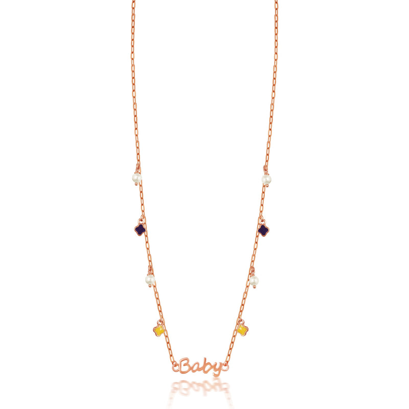 Rose Gold Chain with Mini Baby Charm