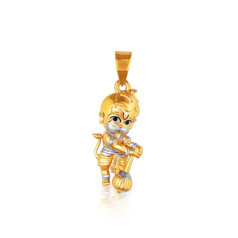 Hanuman Kids Gold Pendant