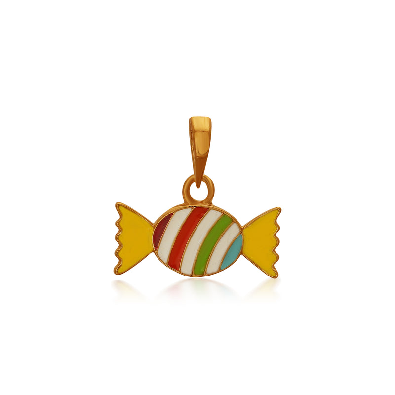 Kids Colourful Candy Gold Pendant