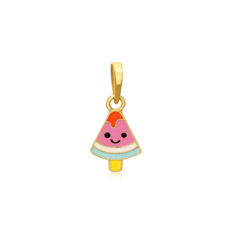 Kids Cute Watermelon Candy Gold Pendant