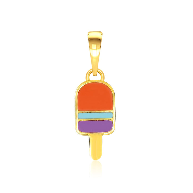 Kids Pretty Popsicle Gold Pendant