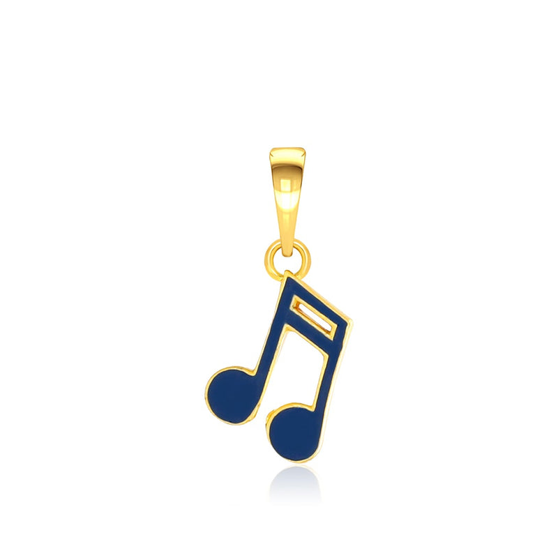 Kids Musical Note Gold Pendant