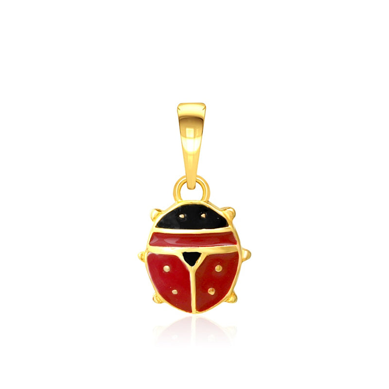 Kids Cute Beetle Gold Pendant