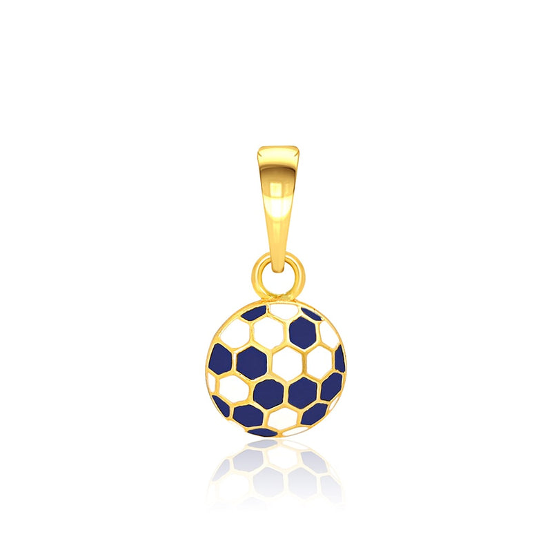 Kids Cool Football Gold Pendant