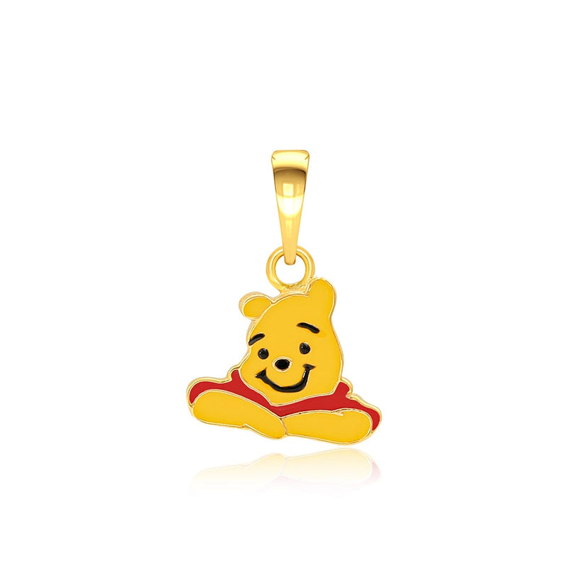 Kids Cute Winnie The Pooh Gold Pendant