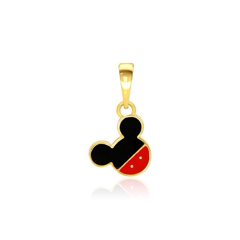 Kids Cute Mickey Mouse Gold Pendant