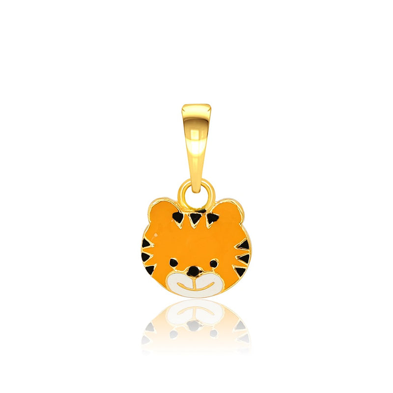 Kids Cute Tiger Gold Pendant