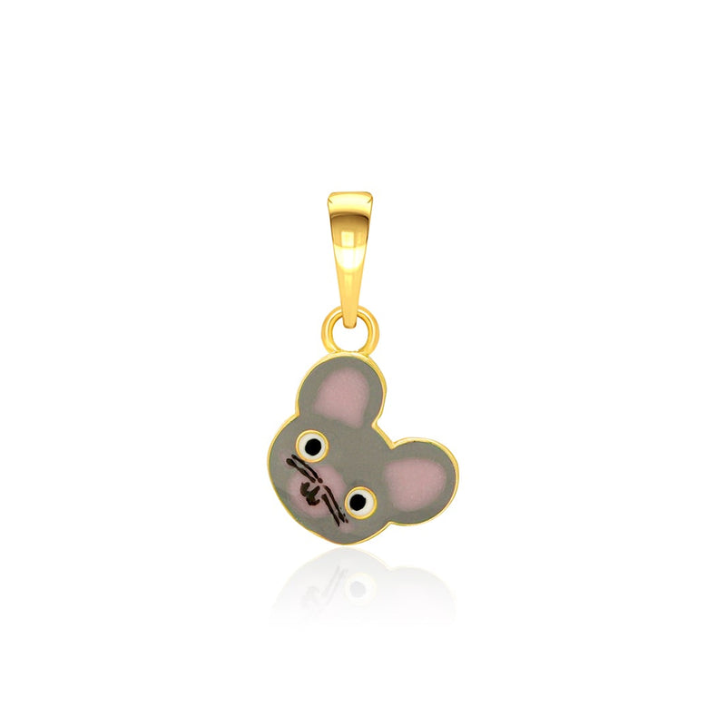 Kids Cute Mouse Gold Pendant