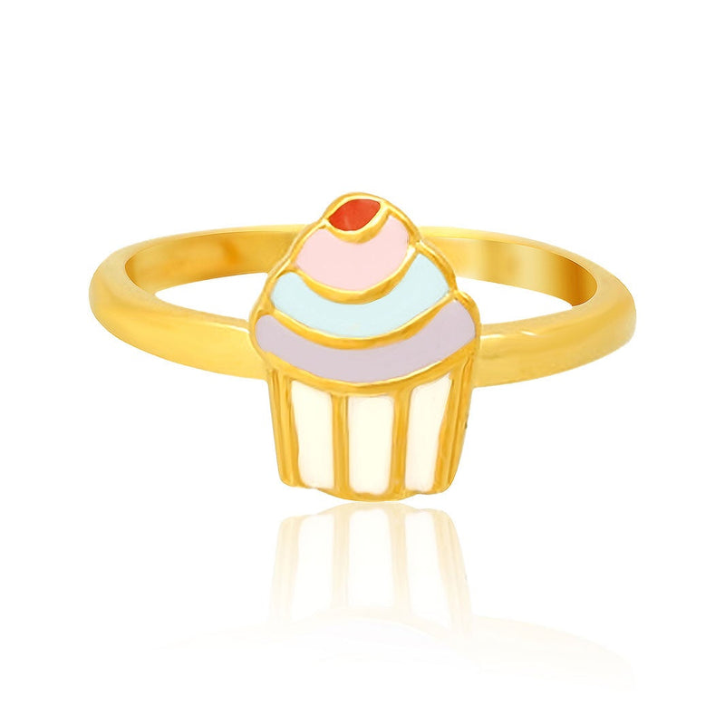 Mini Cupcake Kids Gold Ring