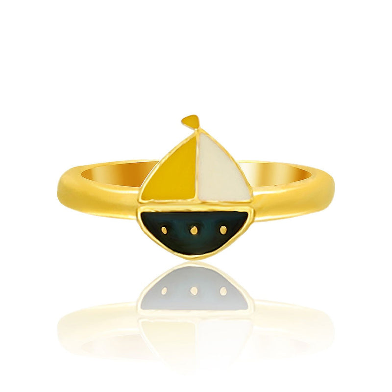 Mini Yacht Kids Gold Ring