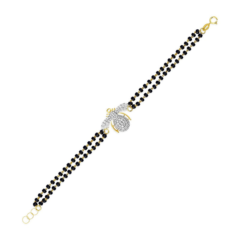 Studded Spider Mangalsutra Bracelet