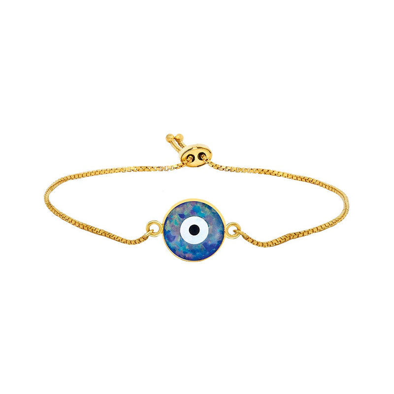 Elegant Youngster Bracelet with a Blue Evil Eye Charm