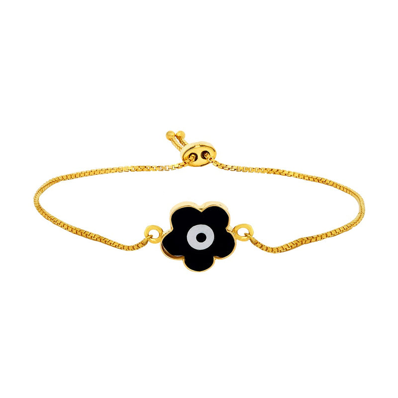 Youngster Bracelet with a Flower-shaped Evil Eye Charm