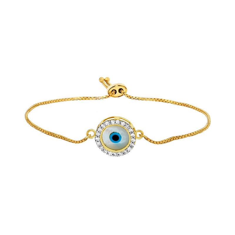 Youngster Bracelet with a Cute Circle-shaped Evil Eye Charm