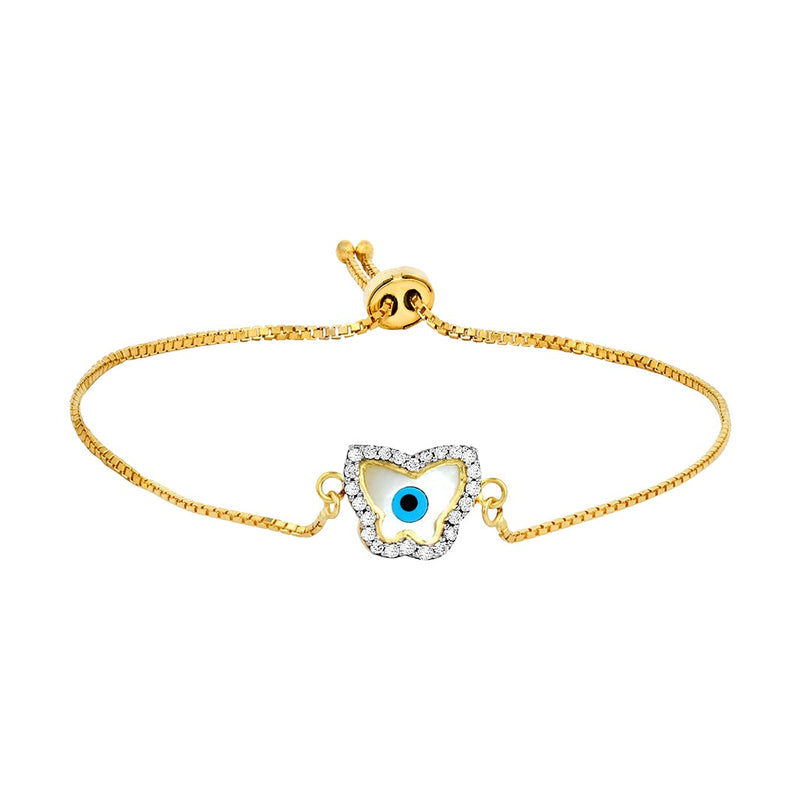 Youngster Bracelet with a Butterfly-shaped Evil Eye