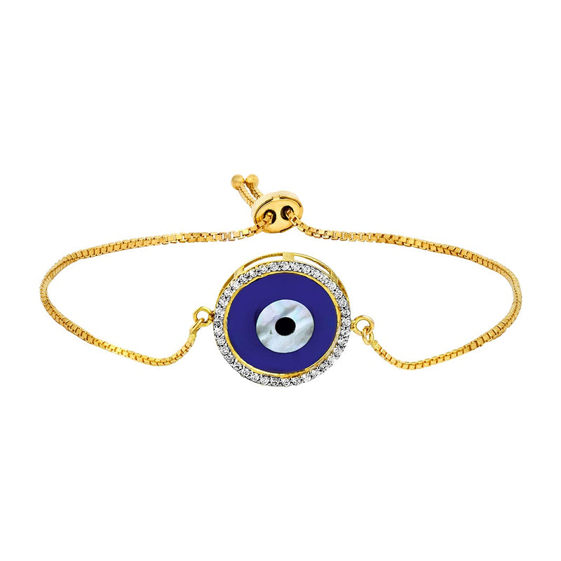 Youngster Bracelet with a Circle-shaped Blue Evil Eye