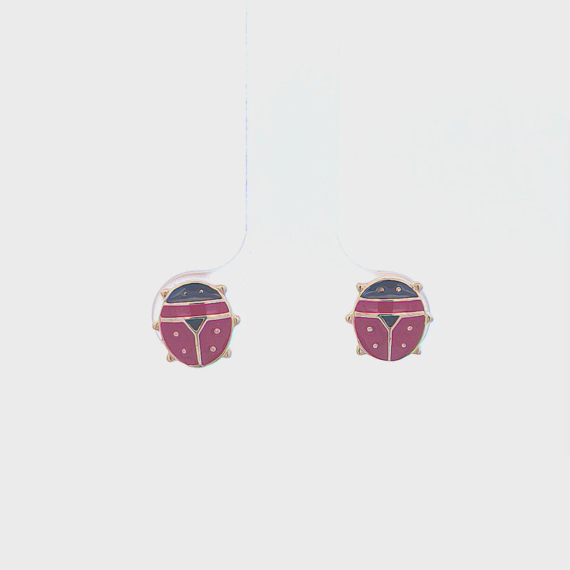 Cute Beetle Kids Earrings